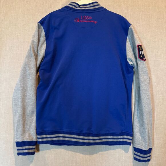 us polo assn 125th anniversary varsity jacket blue grey bomber medium - Picture 10 of 13